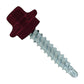 #9 x 1 inch STXL Woodbinder Metal Roofing Screw Burgundy Pkg 250