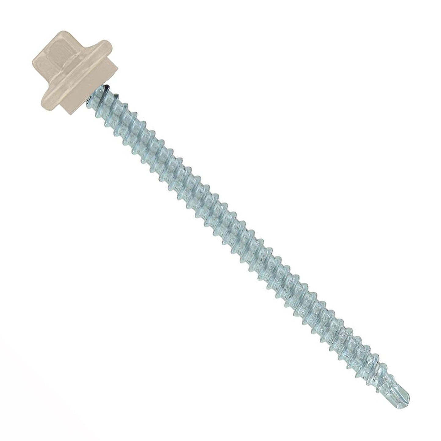 #9 x 212 inch STXL Woodbinder Metal Roofing Screw Light Stone Pkg 250