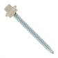 #9 x 2 inch STXL Woodbinder Metal Roofing Screw Light Stone Pkg 250