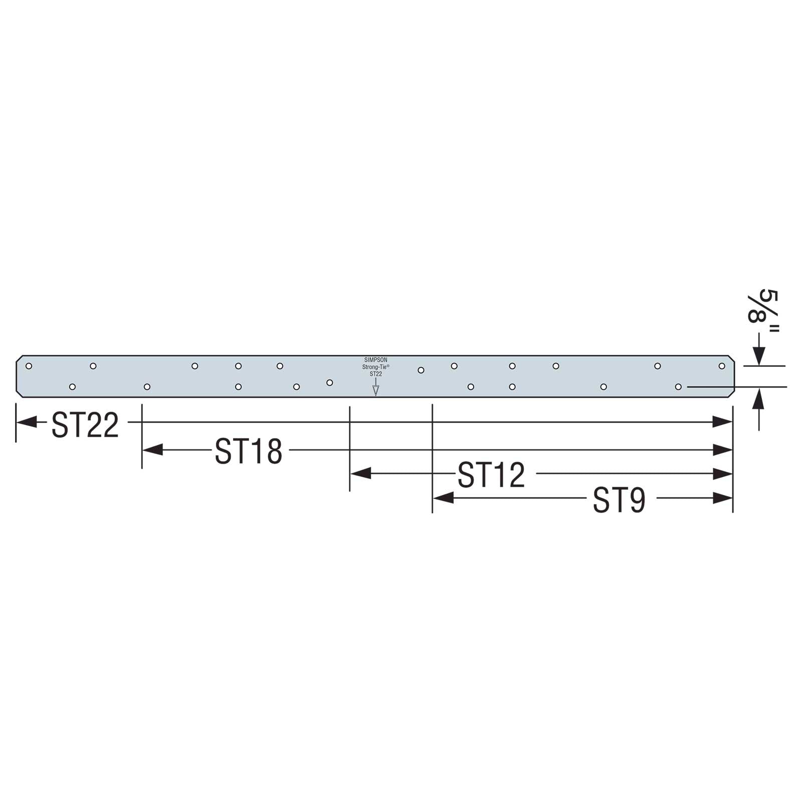 Simpson Strong-Tie ST22 1-1/4