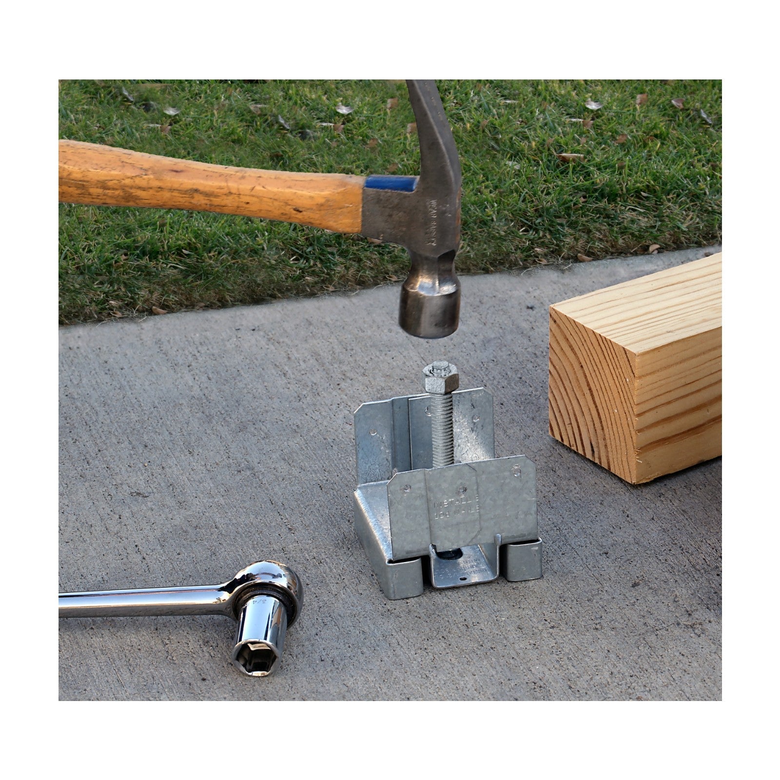 Simpson Mechanically galvanized wedge anchor strong bolt 2 installation