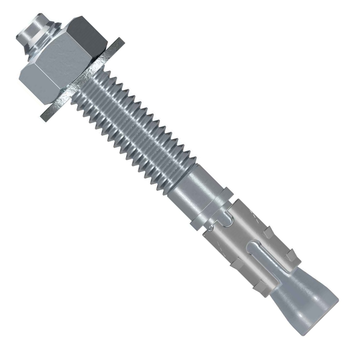 3/8" x 3" Strong-Tie Strong Bolt 2 Wedge Anchor, Zinc Plated, Pkg 50