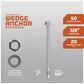 Simpson 3/8" x 7" Strong Bolt 2 Fully Assembled Wedge Anchor - 304 Stainless Steel, Pkg 50 Dimensions