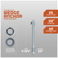 1/2" x 4-3/4" Strong-Tie Strong Bolt 2 Wedge Anchor Fully-Assembled, Zinc Plated, Pkg 25 Dimensions