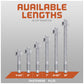 Simpson 5/8" Strong Bolt 2 Fully Assembled Wedge Anchor - 304 Stainless Steel Length Chart