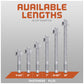 Simpson 5/8" Strong Bolt 2 Fully Assembled Wedge Anchor - 316 Stainless Steel Length Chart