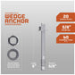 Simpson 5/8" x 5" Strong Bolt 2 Fully Assembled Wedge Anchor - 316 Stainless Steel, Pkg 20 Dimensions