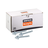 5/8" x 6" Strong-Tie Strong Bolt 2 Wedge Anchor Fully-Assembled, Zinc Plated, Pkg 20