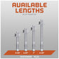 Simpson 3/4" Strong Bolt 2 Fully Assembled Wedge Anchor - 316 Stainless Steel Length Chart