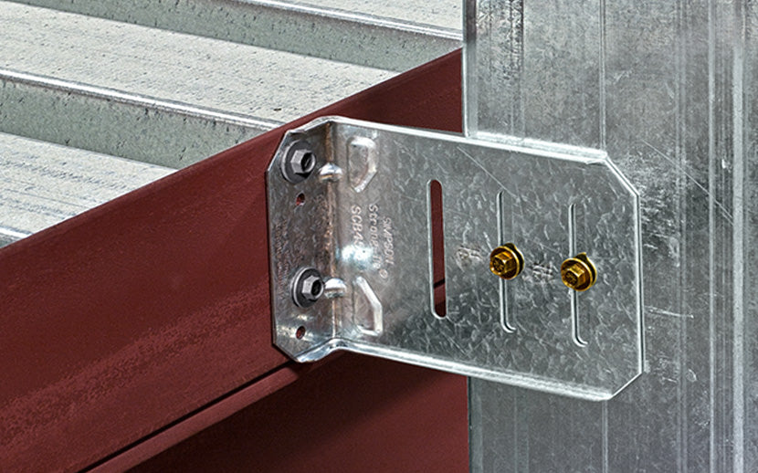 metal screws installed into metal