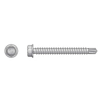 Self-Drilling Hex-Washer Head Screw Illustration - 316 Stainless Steel