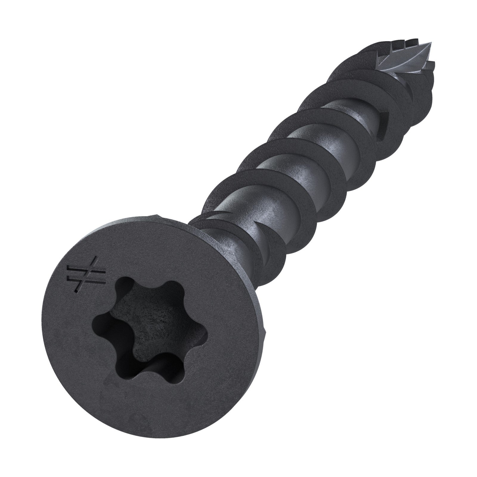 Simpson DSVBK212R240 #10 x 2-1/2" T25 DSV Wood Screw - Quik Guard Coating, Black, Pkg 240