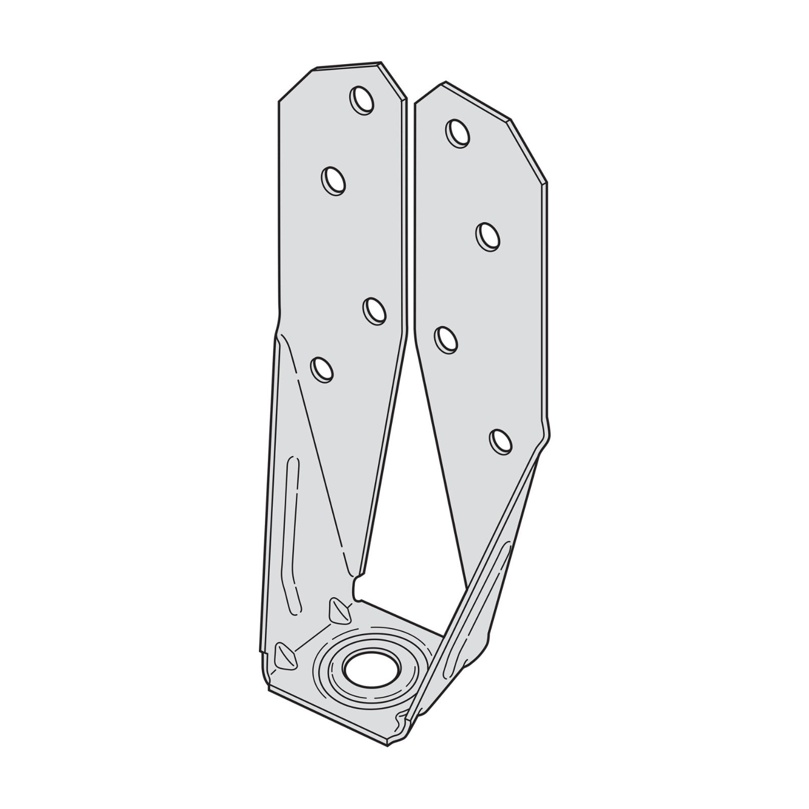 Simpson Strong-Tie DTT2SS-SDS2.5 Deck Tension Tie w/ 2-1/2
