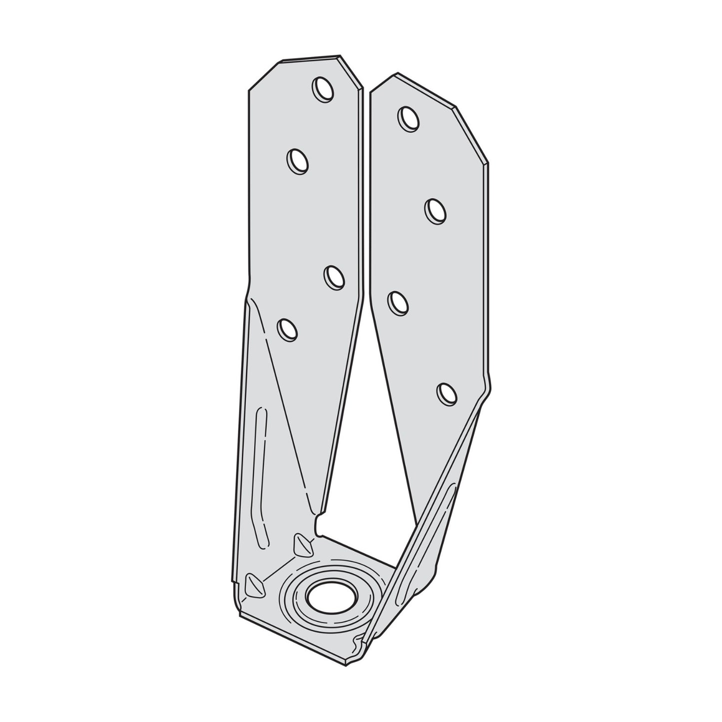 Simpson Strong-Tie DTT2 Deck Tension Tie Illustration