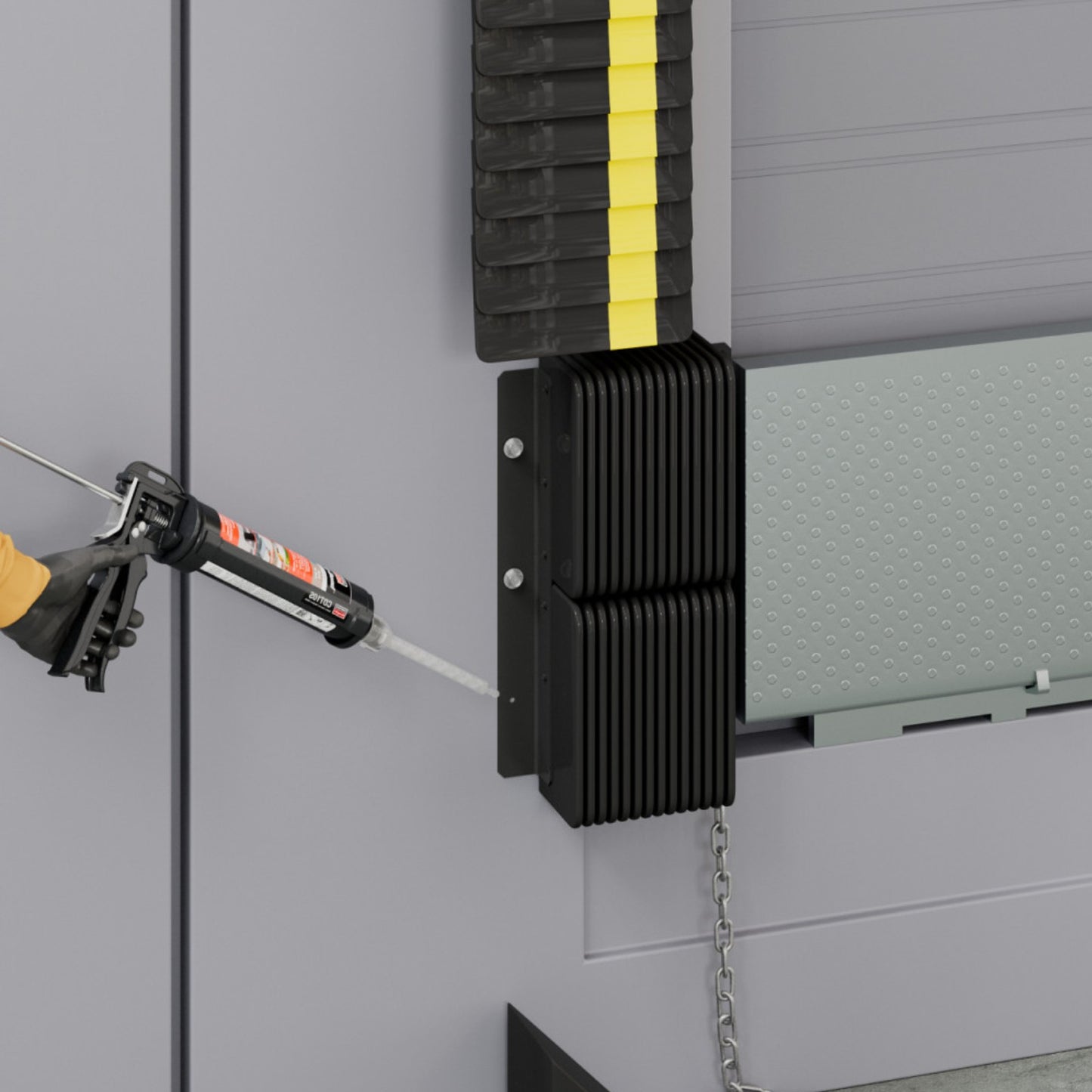 Simpson Strong-Bond color cure adhesive installation