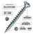 Spax Screws Flat Countersunk Head - Zinc-Plated - Features
