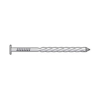 Spiral Shank Nail - 304 Stainless Common Nail Shown