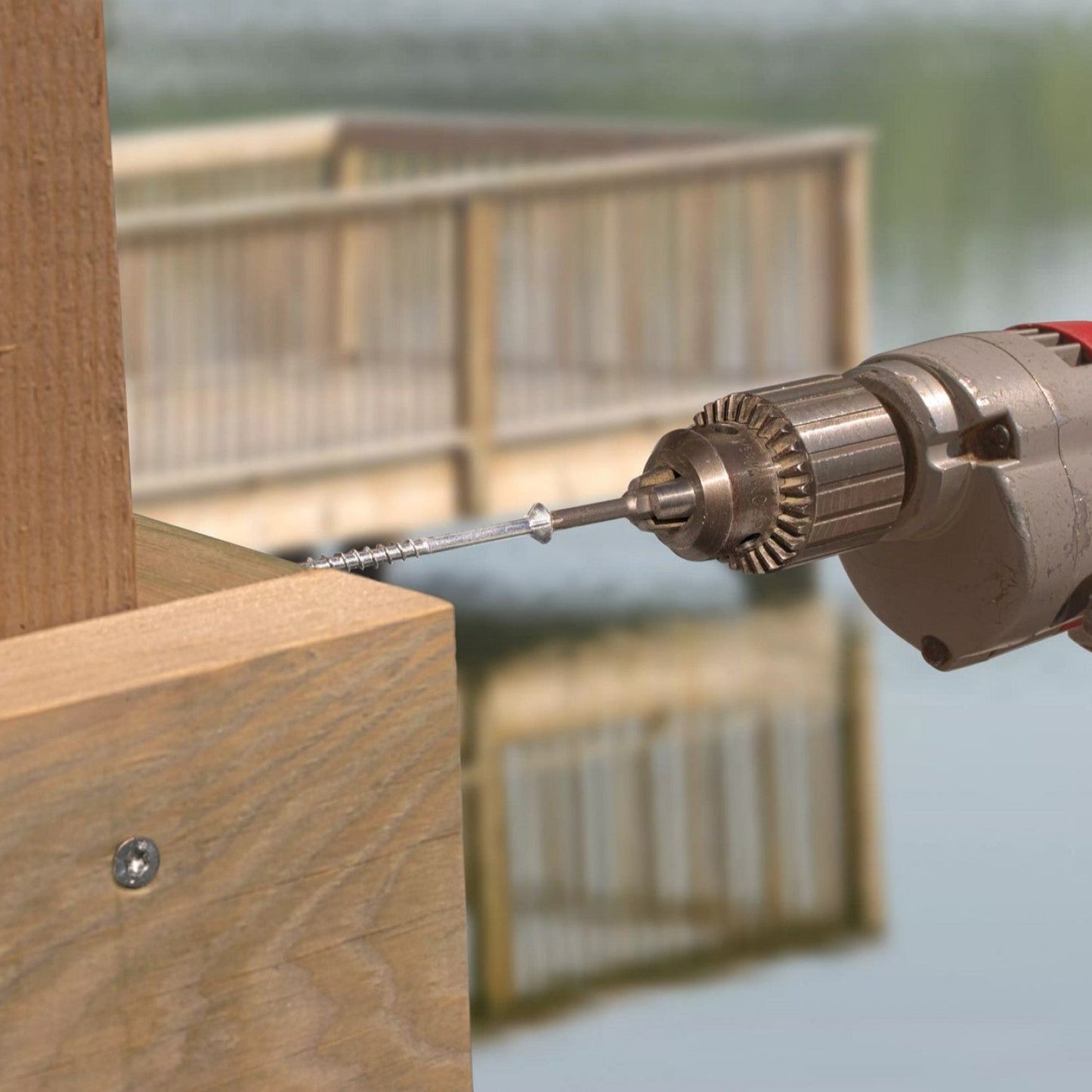 Strong-Drive DWP Flat Head Wood Screw Stainless Steel Installation