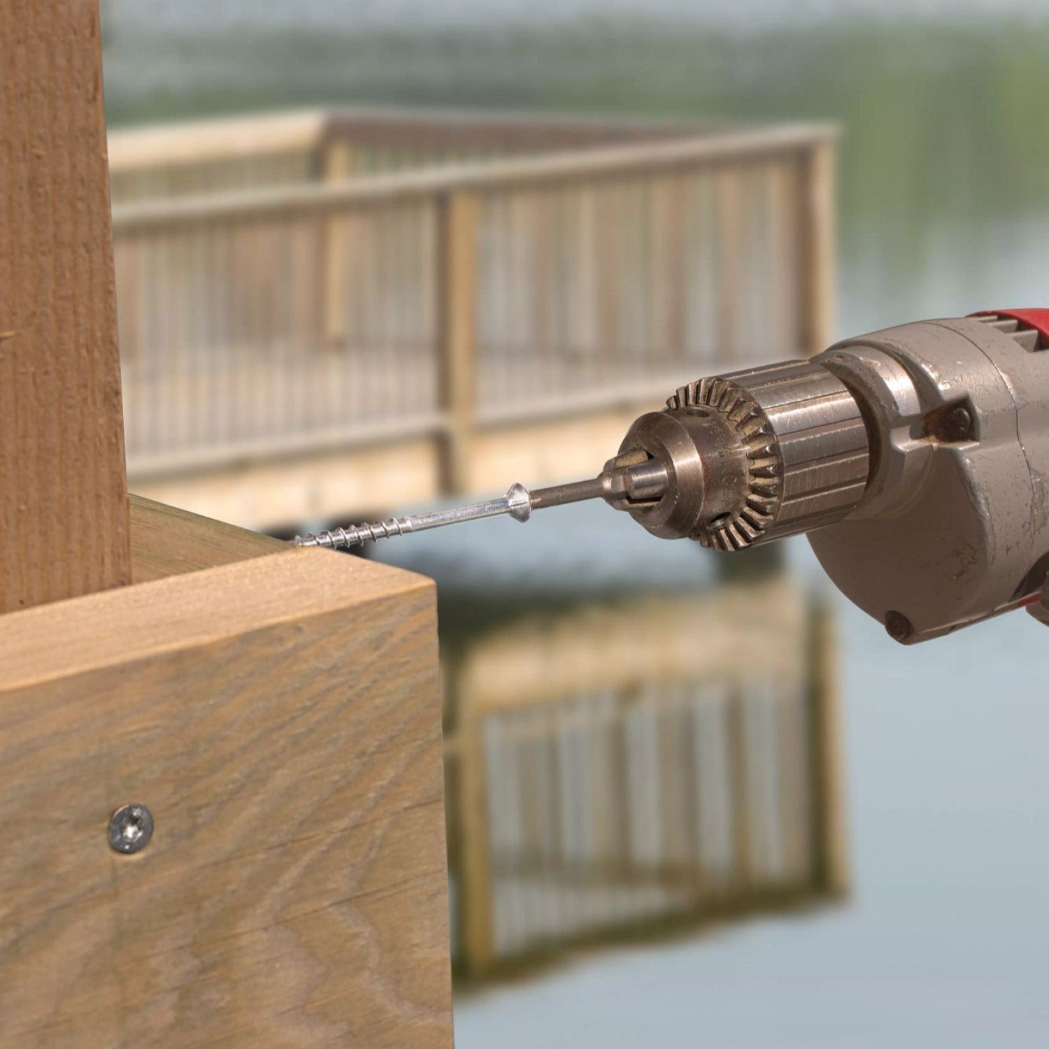 Strong-Drive DWP Flat Head Wood Screw Stainless Steel Installation