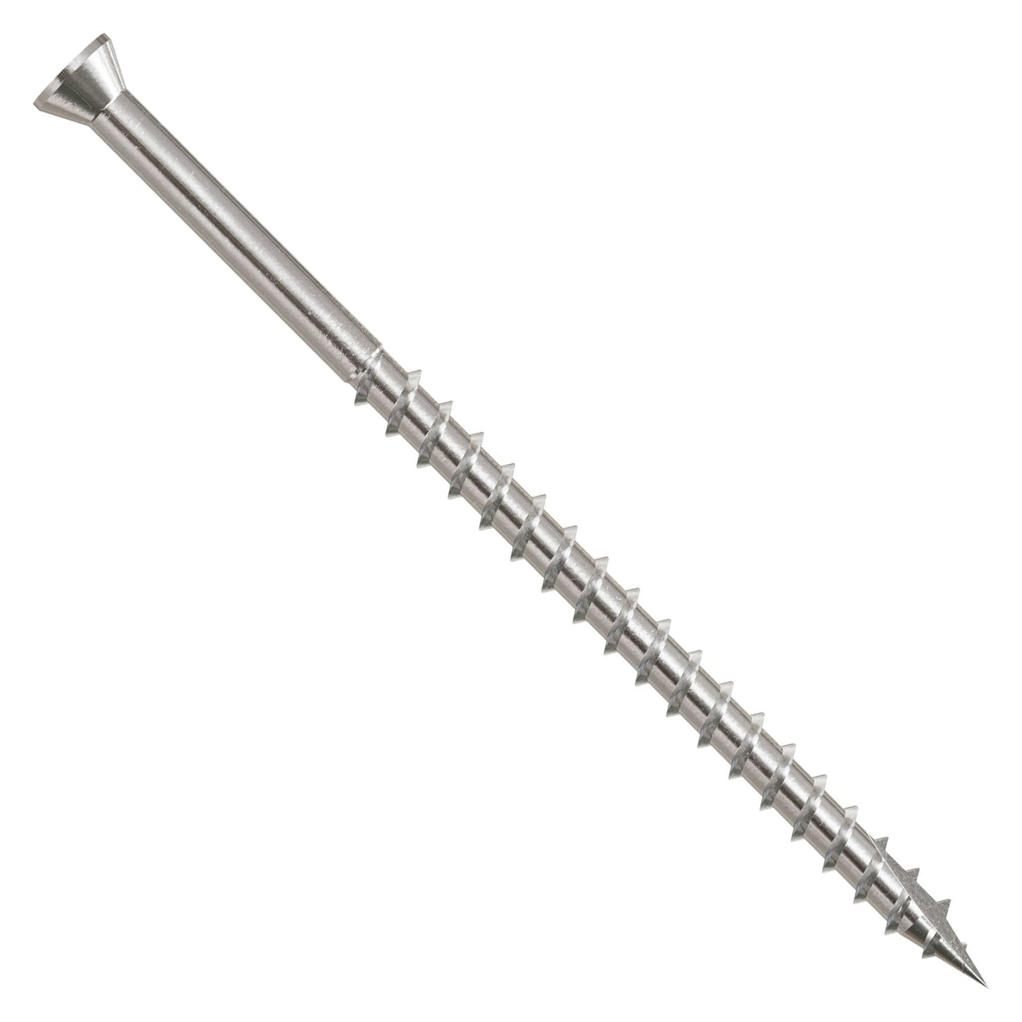 #7 x 3" #1 Square Drive Trim Head Deck Screw - 316 Stainless, 1 lb. Pkg
