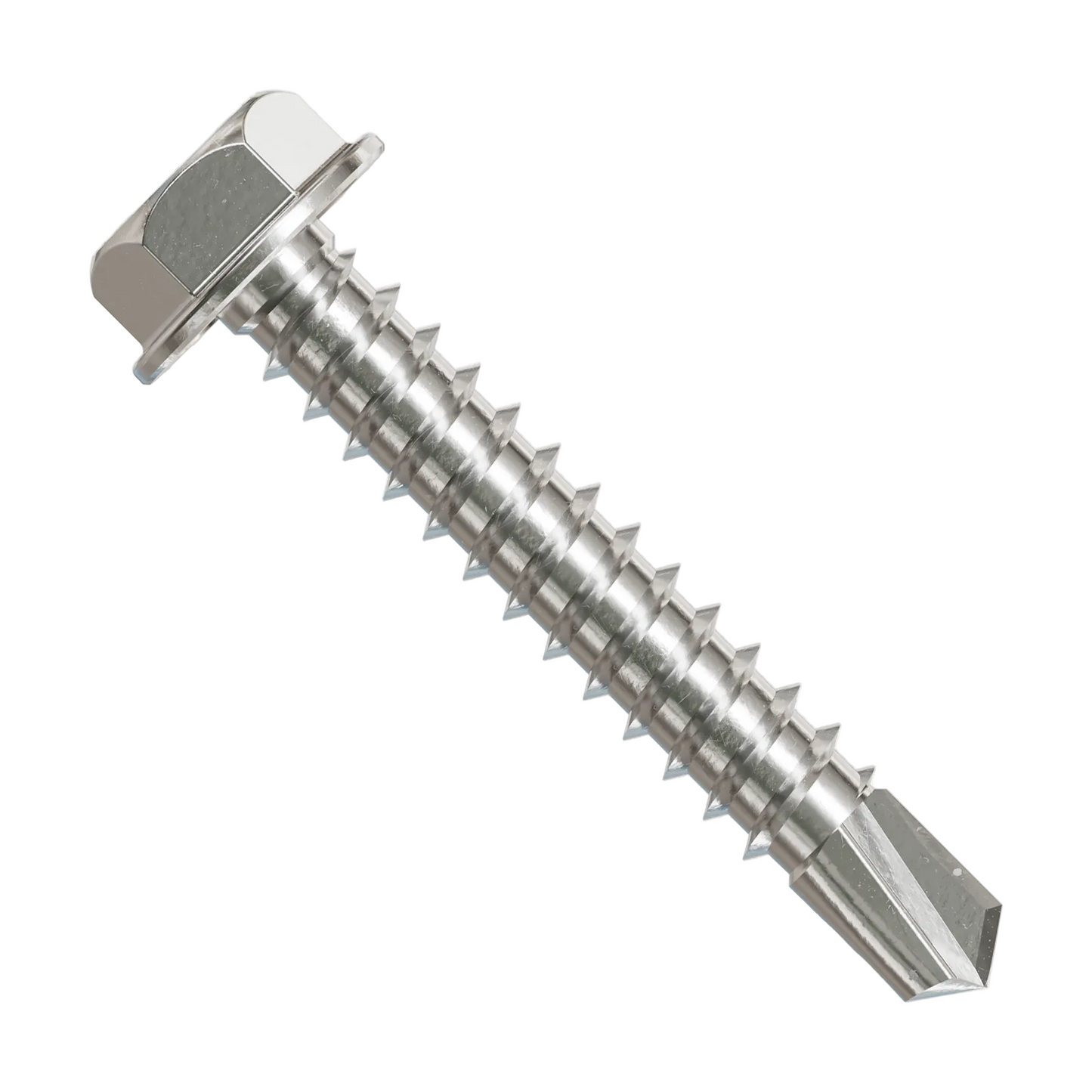 Simpson Strong-Tie #8 x 1" Self-Drilling Screw, Hex-Washer Head - 316 Stainless Steel, Qty. 100