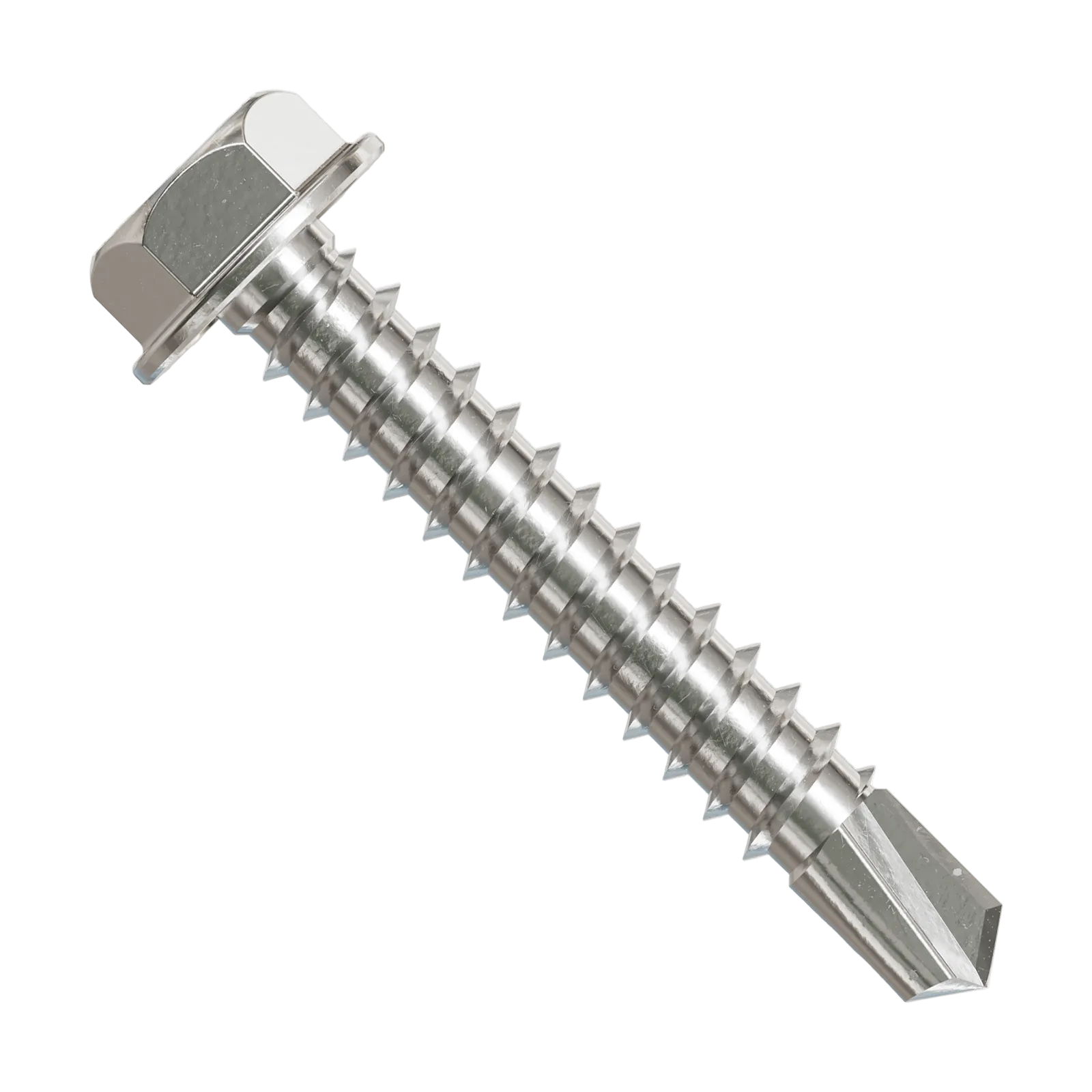 Simpson Strong-Tie #8 x 1" Self-Drilling Screw, Hex-Washer Head - 316 Stainless Steel, Qty. 100