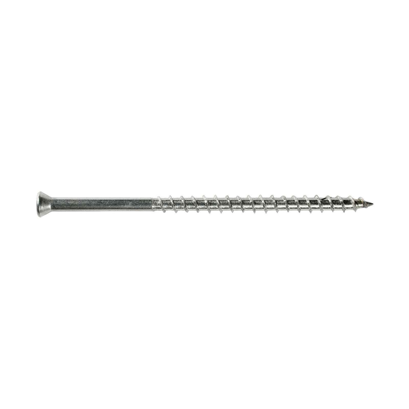 Simpson T08250FJ-RP200 #8 x 2-1/2" T15 Trim Head Wood Screw - 316 Stainless Steel, White 01 - Pkg 200