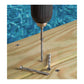 Simpson T10450WPCM #10 x 4-1/2" T25 DWP Flat Head Wood Screw - Type 316 Stainless Steel, Pkg 1,000