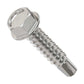 #12 x 1" Simpson Self-Drilling Hex-Washer Head Screw - 316 Stainless Steel, Pkg 100