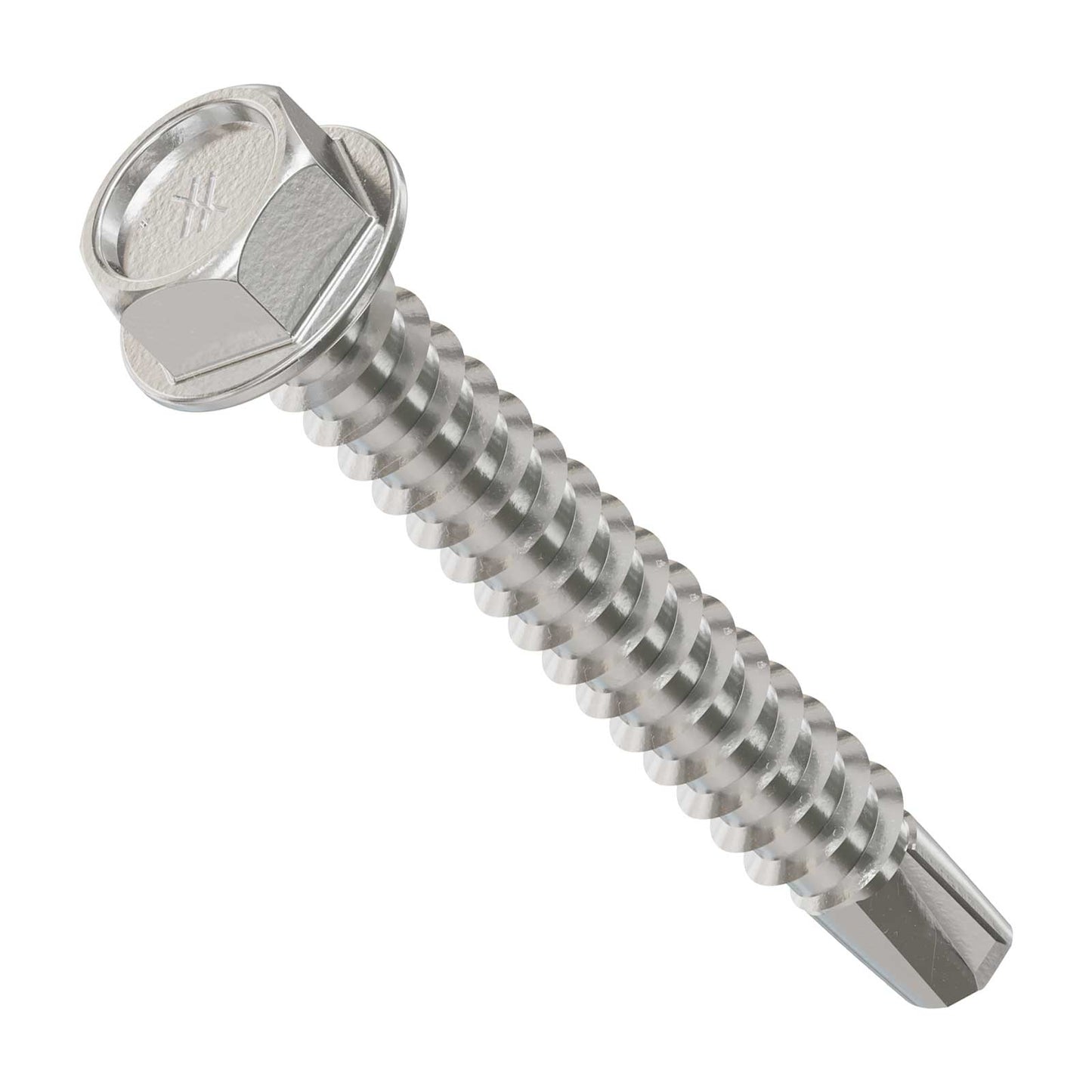 #12 x 1-1/2" Simpson Self-Drilling Hex-Washer Head Screw - 316 Stainless Steel