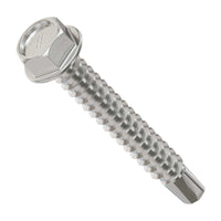 #12 x 1-1/2" Simpson Self-Drilling Hex-Washer Head Screw - 316 Stainless Steel