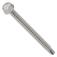 #12 x 2-1/2" Simpson Self-Drilling Hex-Washer Head Screw - 316 Stainless Steel, Pkg 100
