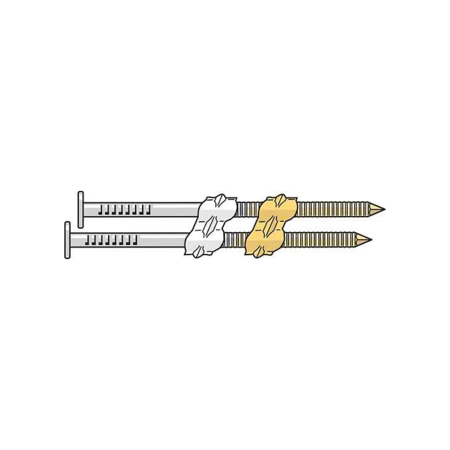 8d (2-3/8") 20°–22° Plastic Strip, Ring-Shank Nail - 316 Stainless Steel, Pkg 1,000