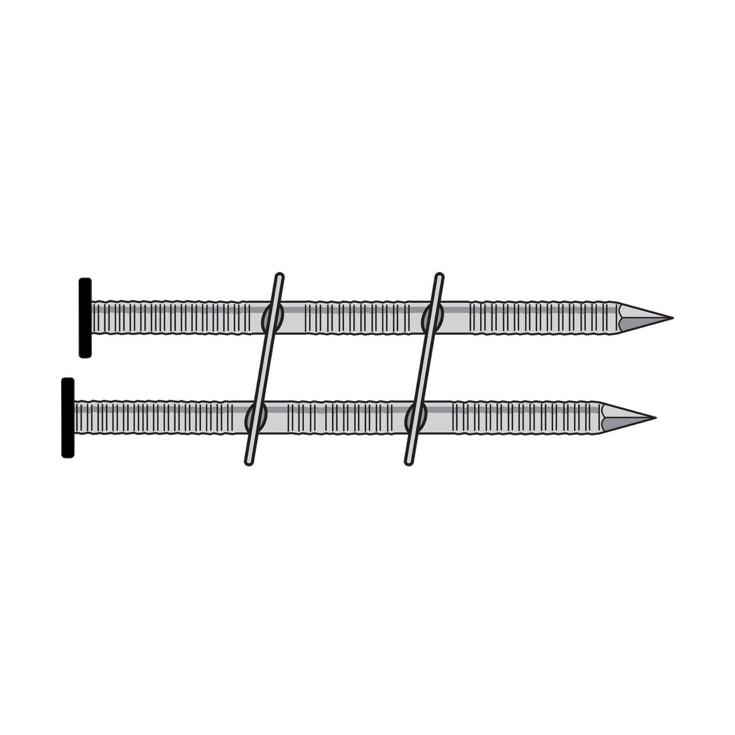 Black painted ring-shank Nail