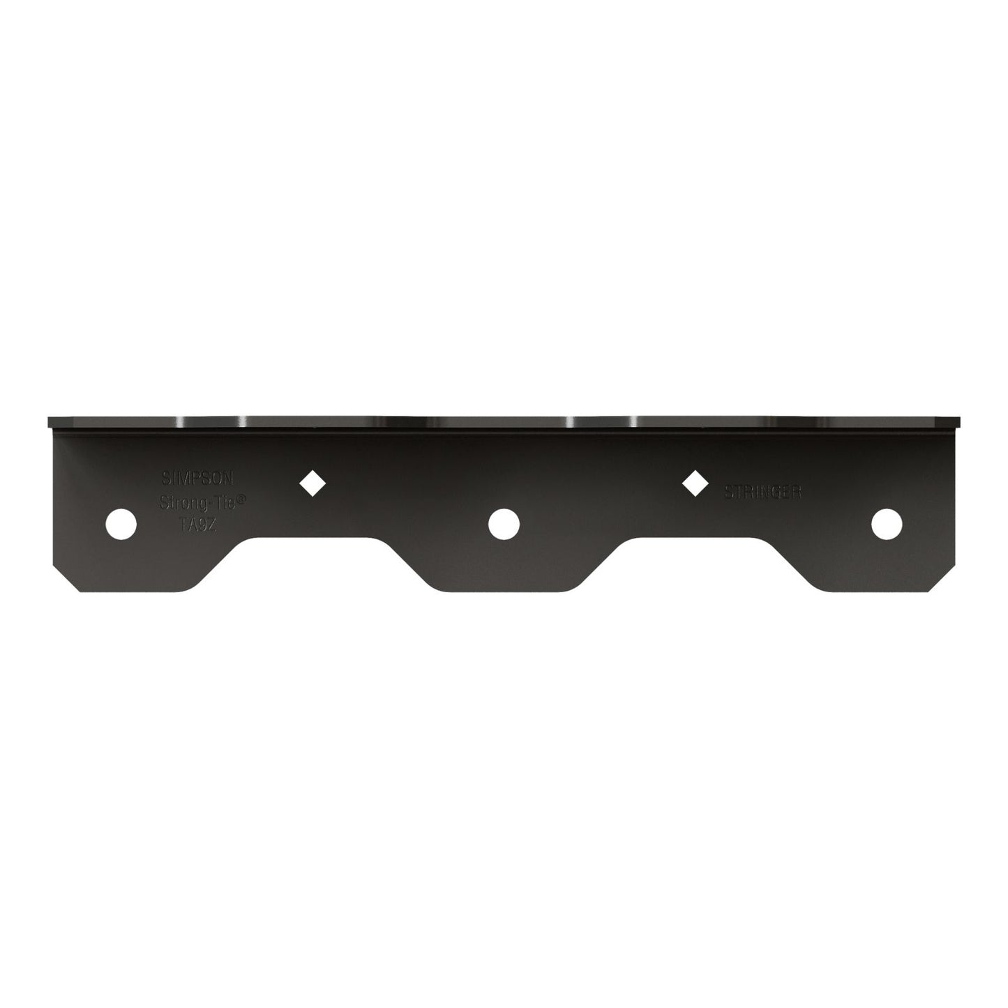Simpson Strong-Tie TA9PC 8-1/4" Ornamental Staircase Angle - Black Powder Coat, ZMAX