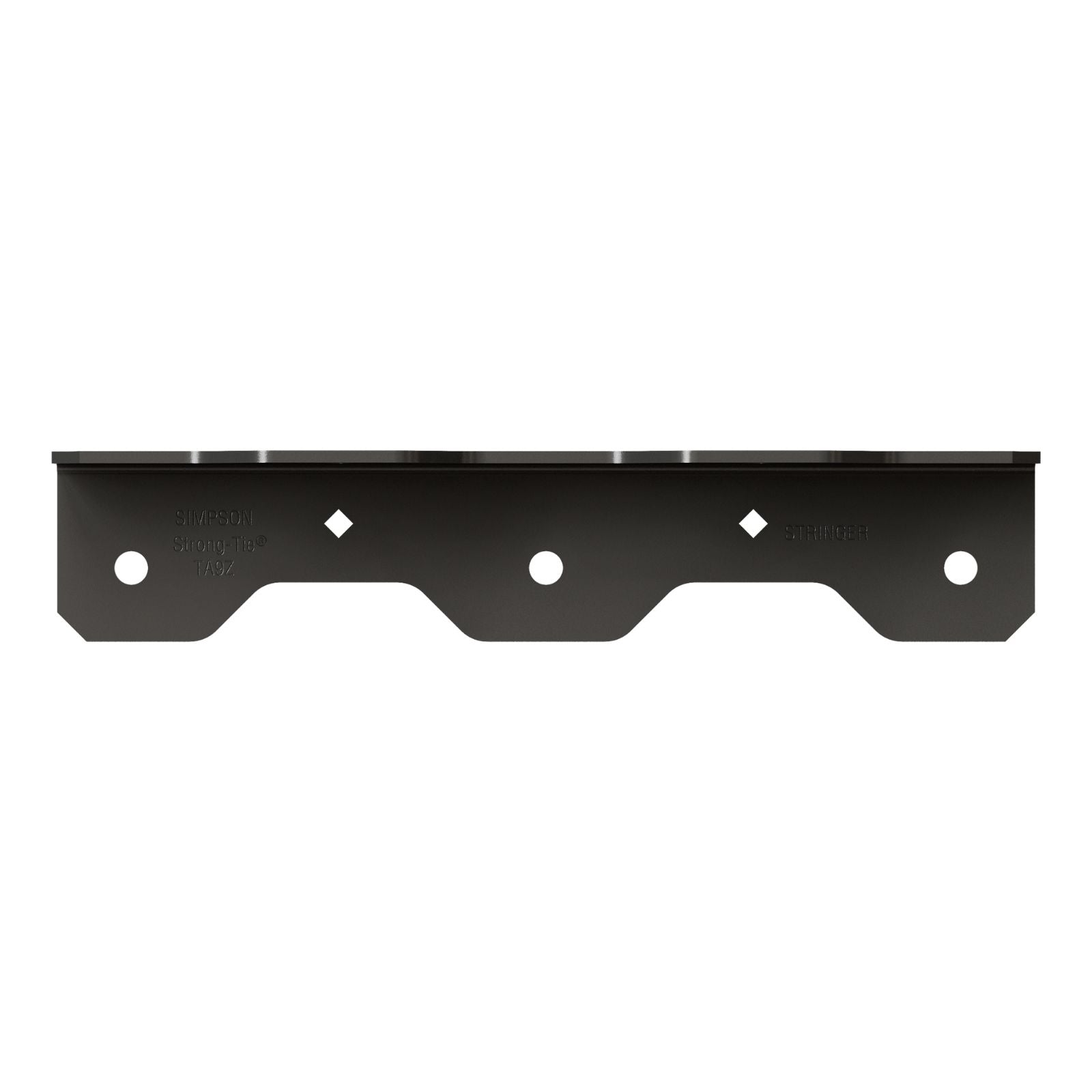 Simpson Strong-Tie TA9PC 8-1/4" Ornamental Staircase Angle - Black Powder Coat, ZMAX