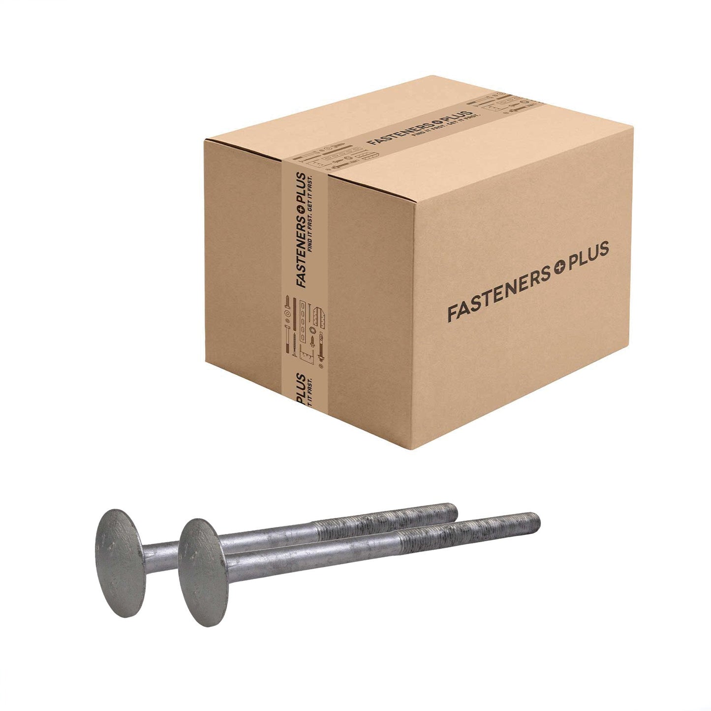 Conquest 3/4" X 12" A307 Timber Bolt - Hot Dip Galvanized, Qty. 20 - Carton