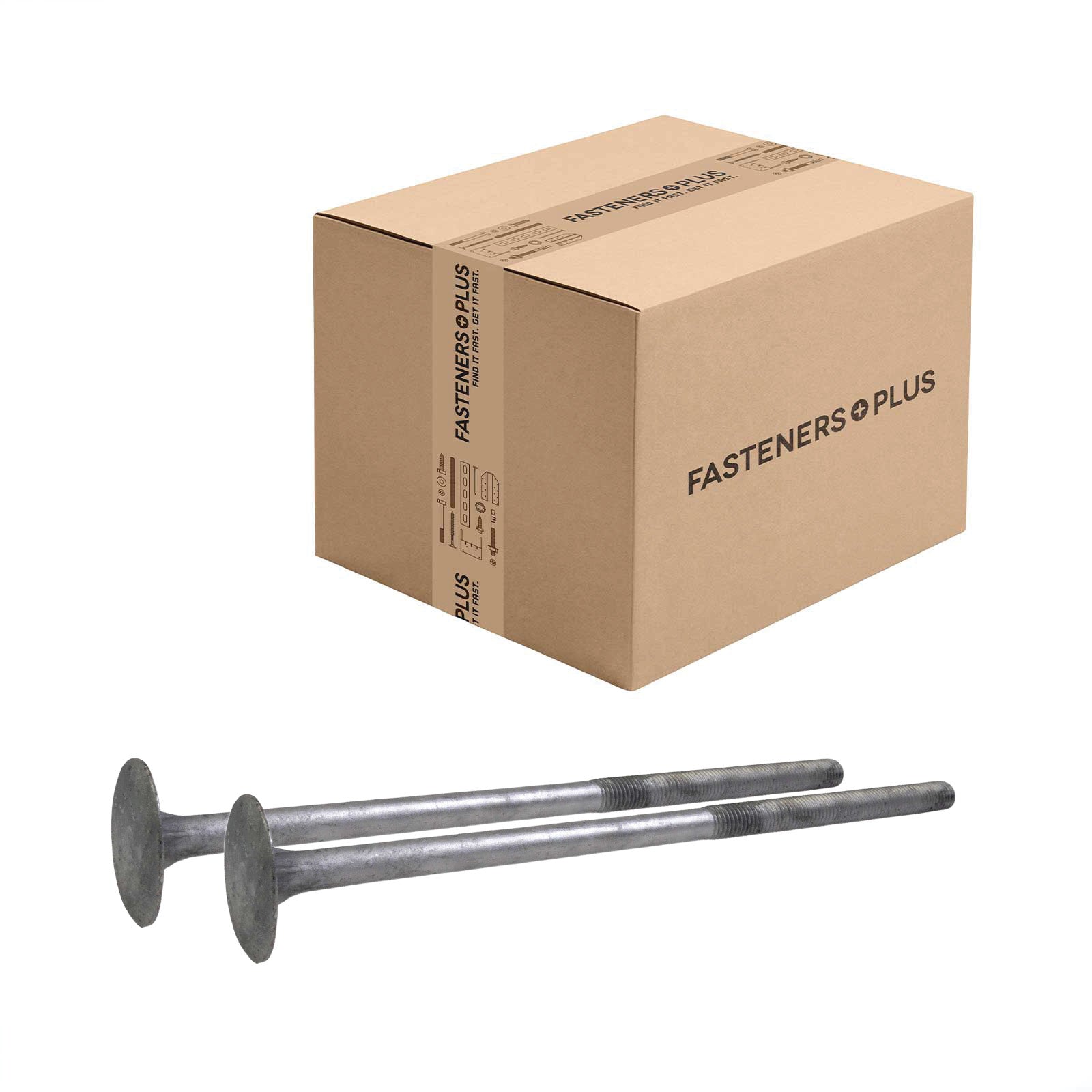 Conquest 5/8" X 12" A307 Timber Bolt - Hot Dip Galvanized, Qty. 35 - Carton