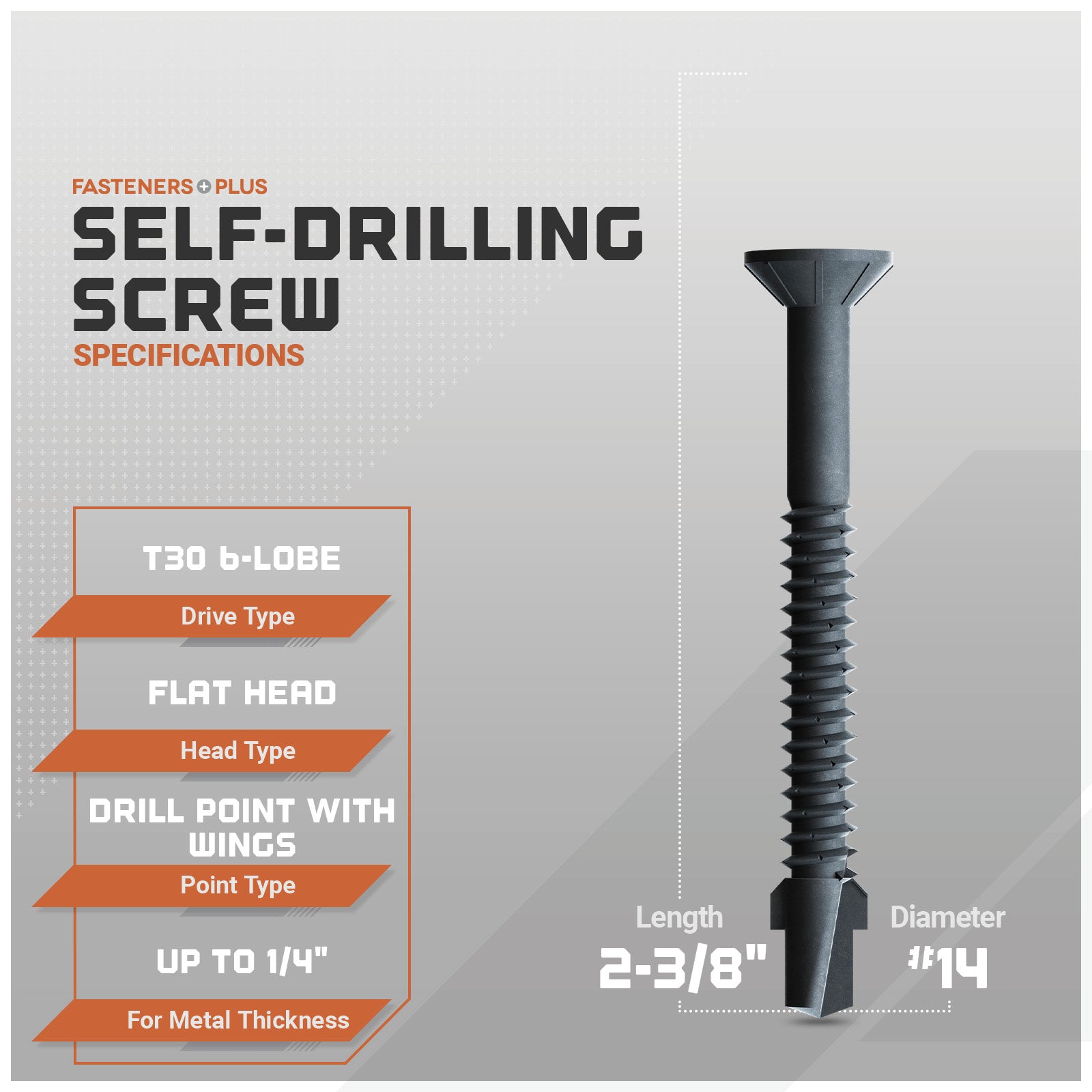 self-drilling screw specifications