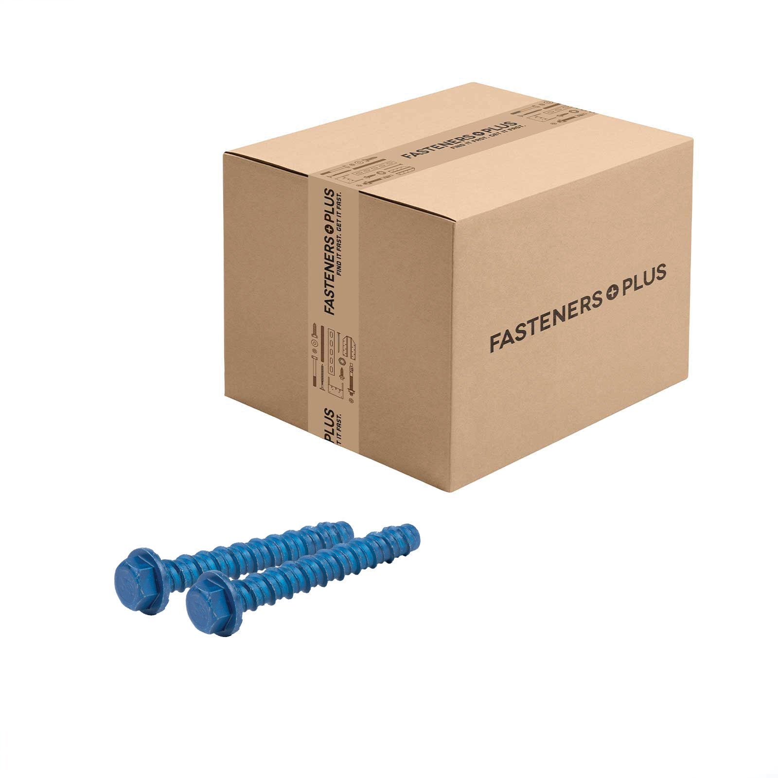Tapcon+ 3/8" x 3" Heavy-Duty Blue Concrete Screw Anchor - Blue Climaseal | Qty. 300 (Carton)