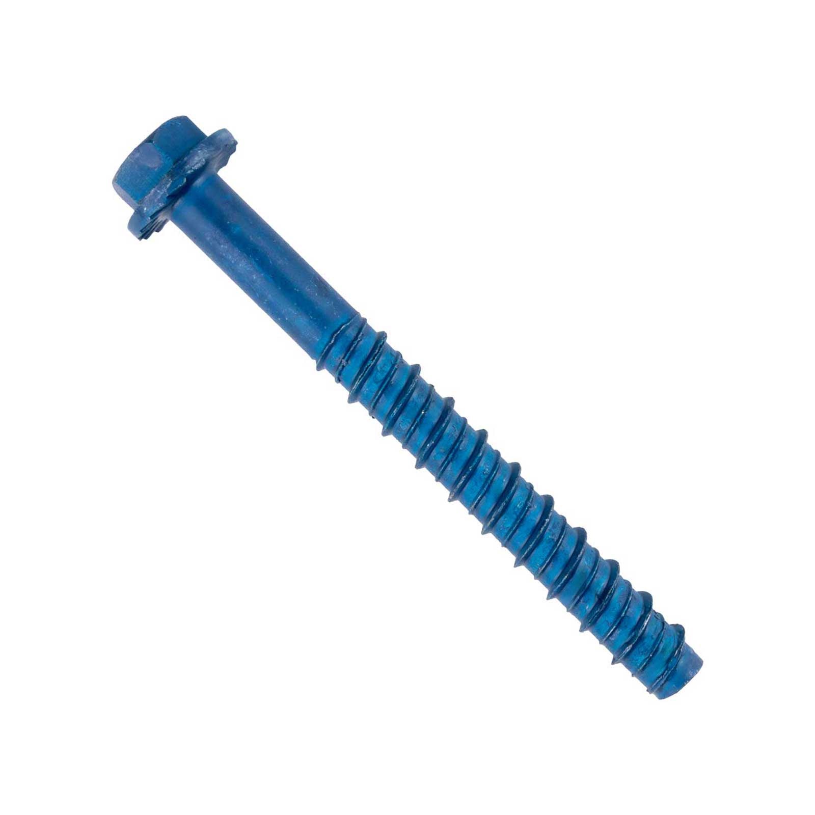 Tapcon+ 3/8" x 4" Heavy-Duty Blue Concrete Screw Anchor - Blue Climaseal | Qty. 30