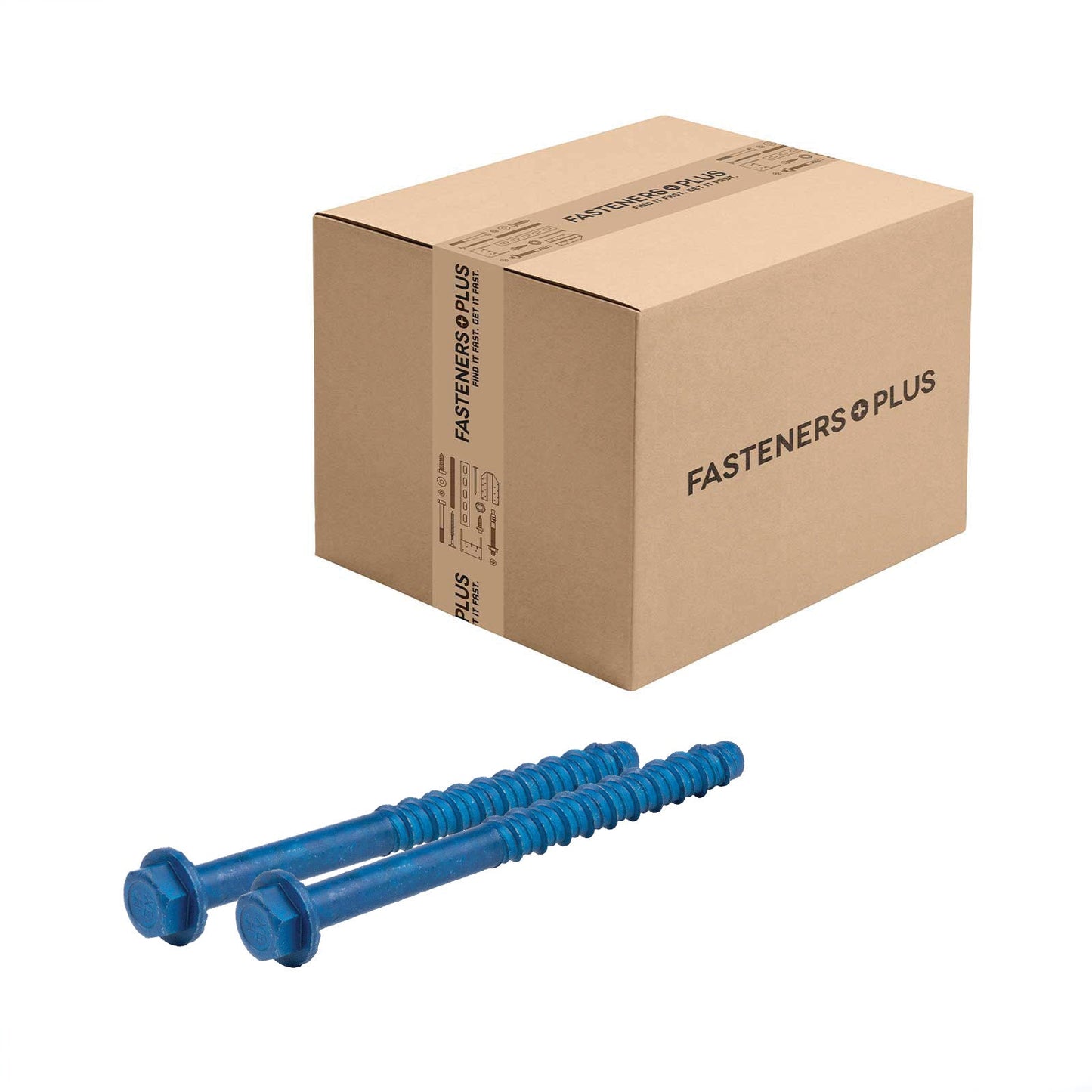 Tapcon+ 3/8" x 5" Heavy-Duty Blue Concrete Screw Anchor - Blue Climaseal | Qty. 200 (Carton)