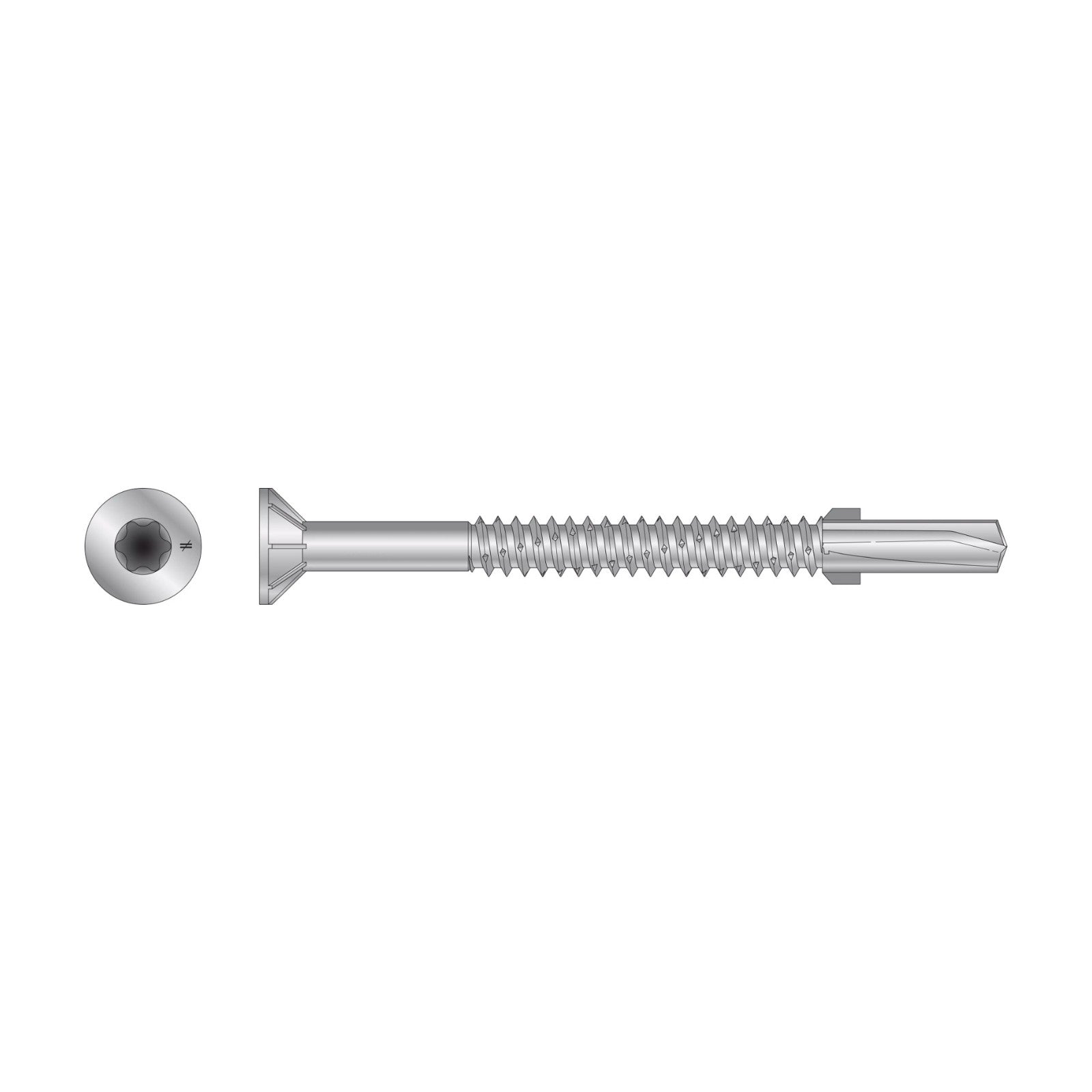 Simpson TF Self-Drilling Wood-To-Steel Screw