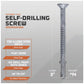 #14 x 3" Simpson TFG1475R50 TF Self-Drilling Wood-To-Steel Screw, Mechanically Galvanized, Pkg 50