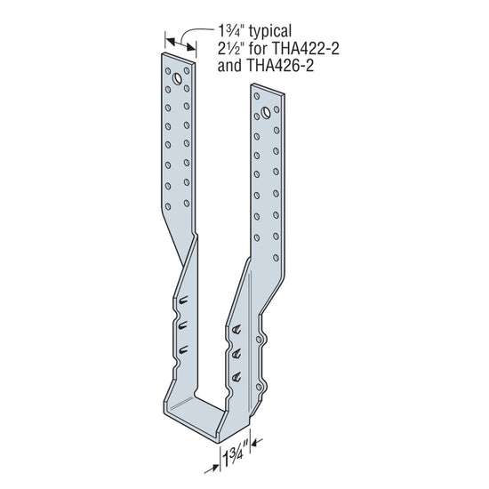 Simpson THA418 4x18 Adjustable Truss Hanger - G90 Galvanized ...