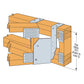 Simpson THAL422 4x22 Adjustable Truss Hanger, Skewed Left installation