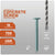 Concrete screw with drill bit and specifications on a gray background