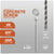 Concrete screw with specifications on a gray background