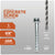 Concrete screw with specifications on a gray background