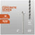 Concrete screw with specifications on a gray background